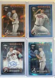 2024 Topps Chrome (x9 LOT) AJ SMITH-SHAWVER RC #’d Rookie Refractors & Auto KS1