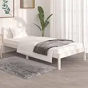 Bed Furniture Bed Frame Without Mattress 90x190 cm White
