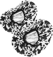 2 Pack Self Heating Hair Mask Cap Reusable Waterproof Bathing Cap for Women Quick Dry Heat Therapy