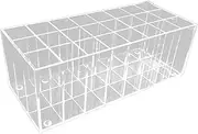 Perfk 24 Slot Acrylic Lipstick Organizer Cosmetic Display Case Clear Lip Gloss Holder for Living Room Drawer Bathroom Dorm Bedroom