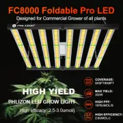 Spider 8000W LED Commercial Grow Light 6×6FT Coverage Full Spectrum Growing Lamp