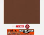 HOLDEN HK HT HG PANEL VAN TAN BROWN sandpaper ROOF HOOD LINING (7D)