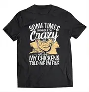[keoStore] Chicken Farmer Crazy Chicken Lady ? Chickens ds343 T-Shirt