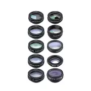 Phone Camera Lens With Fisheye Wide-Angle CPL Zoom Star Radial&Flow Filter I