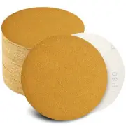 6 Inch Sanding Discs Hook and Loop No Hole, Da Sandpaper for Automotive and W...