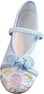 [Bestgift] Hanfu Shoes Ancient Style Embroidered Shoes Girls Cloth Shoes