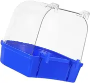 Totority Parrot Shower Box Plastic Bird Bath for Caged Birds Easy to Replace Water for Small Birds Parakeets Lovebirds Bird Cage Supplies