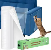 Anti Cat Scratch Furniture Protector Clear Thicken Vinyl 196.9"X16.5" Couch Tape