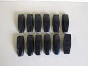 12 RV Camper Trailer Baggage Door Clips, Holders, Compartment Door Catch - Black