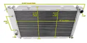1972 1973 1974 1975 1976 1977 1978 1979 Ford Thunderbird 2 Row DR Radiator