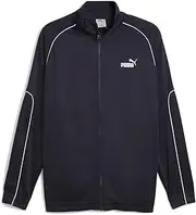[PUMA] 687589 Men's Casual Sports Blouson, Outerwear, Quick Drying, Sports Poly, Track Jacket, new navy (16), L