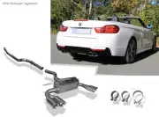 Stainless Duplex Racing System BMW 4er 435i With M-PACKET Per 2x80mm Double Wall