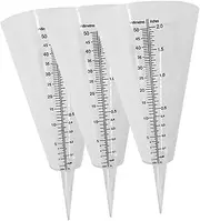 3Pcs Clear Design Rain Gauge Durable Measuring Cups for Accurate Rain Measurement for Gardening Agriculture and Meteorological Use