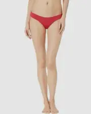 L Space Cherry Red Classic Bikini Bottoms Women's Size L