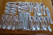 NEW Towle EP Supreme Cutlery Baroness 46 PC Silver-plated Flatware--sealed
