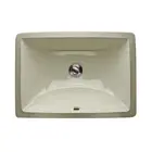 Nantucket Sinks UM-16x11-B Rectangle Ceramic Undermount Bath Sink in Bisque