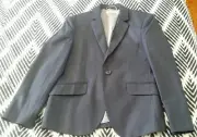 Boys Jacob & Co BLUE lined Natural Suit Jacket Wedding Size 10 BNWT rrp $59 B21