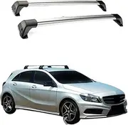 Compatible for Benz A-Class 2004-2024 W177 W176 W169 roof bar car Special Aluminum Alloy Belt Lock Led Shooting Rack Corss Rack(W176)