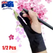 Artist Drawing Glove Tablet Two Finger Anti Fouling Design Sketch 1/2 Pcs