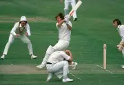 Gary Cosier Batting For Australia 1977 Old Cricket Photo