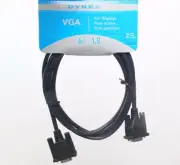 Dynex - DX-C102111 Replacement VGA Video Cable for Monitor Projector Computer