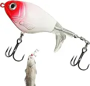 Bass Lures Freshwater - Realistic Bass Bait with Propeller Tail | Fish Tackle for Boat Offshore Deep Sea Trout River Pike Pond Crappie Lake Surf Freshwater Inshore