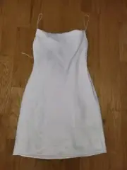 Aidan Mattox Women's Satin Bias Dress , Sleeveless, Ivory, Size 2
