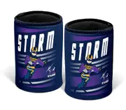 Melbourne Storm NRL Retro Mascot Beer Can Bottle Cooler Stubby Holder Cosy
