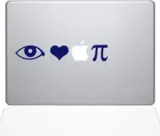 The Decal Guru I Love Apple Pie MacBook Decal Vinyl Sticker - 13" MacBook Pro