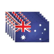 6 x AUSTRALIA FLAG Aussie Australian Day Souvenir National 108cm x 54cm - Small