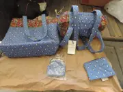 Vera Bradley French Blue 4 pc purse set