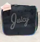 Juicy Couture Makeup Case Bag Toiletry Bag Train Case Cosmetic Bag Velvet New