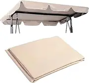 Swing Chair Canopy Replacement, 600D Garden 2/3 Seater Swing Canopy Top Cover,Canopy Spare Cover for Garden Swing Chair,Waterproof PVC Coating