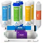 1 Year Alkaline Ultraviolet Reverse Osmosis Replacement Set – 11 Filter – 100GPD