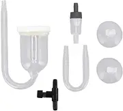 Aquarium Bubble Diffuser Prevent Clogging Transparent Glass AIR Refiner DISSOLVED Oxygen Carbon Dioxide for Fish Tank