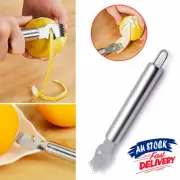 Lemon Zester Grater Lime Citrus Stainless Steel Channel Knife Tool Garnish