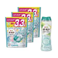 在飛比找ETMall東森購物網優惠-日本P&G Bold 4D炭酸機能強洗淨柔軟花香洗衣凝膠球3