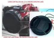 FRONT SNAP-ON LENS CAP DIRECTLY to NIKON COOLPIX L840 L 840 CAMERA+HOLDER