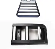 Compatible for Mitsubishi Pajero V73 V75 V77 V93 V95 V97 2008-2021 Aluminum Alloy Car Roof Rack Flat Travel Frame Side Ladder(Frame and Ladder)