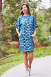 Bell Sleeve Tunic Dress--HAND-138-TD