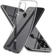 Google pixel 5 Case Crystal Clear TPU Bumper Full Body 9H Screen Protector Saver