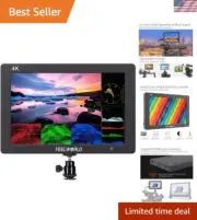 T7 Plus 7 Inch IPS 4K HDMI Camera Field Monitor Video Assist Full HD 1920x120...