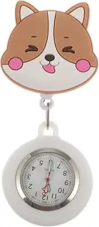 [WRITWAA] 1pc Nurse Pocket Watch Tooth Fob Watch Hanging Accessories Pocket Watch with Chain Green Retractable Fob Watch Cartoons Nurses Clock Belt Patterned Fob Watches Portable Watch Metal