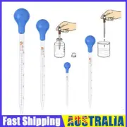 10ML Dropper Glass Scale Line Dropping Lab School Rubber Head Pipette Supplies