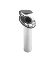PERKO 0452DP0STS ANGLED FLUSH MOUNT FISHING ROD HOLDER STAINLESS