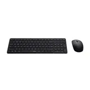 RAPOO 9320M Bluetooth 4.0, 5.0 + 2.4G Wireless Multi-mode Keyboard Mouse Combo, Aluminum Base, 2400 DPI, 10M Range, Compact Black Retail Pack