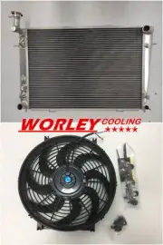 QLD-3ROW for 2005-2010 Kia Sportage 2005 Hyundai Tucson 2.7L V6 Radiator & fan