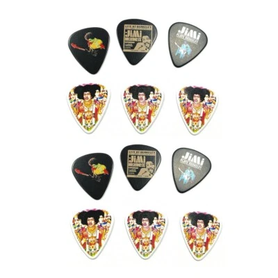 Dunlop Jimi Hendrix Guitar Picks Axis Bold as Love Medium 12-Picks