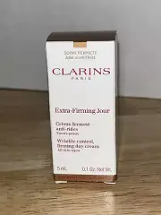 CLARINS PARIS Extra-Firming Jour Wrinkle control day cream NIB 0.1oz/5ML