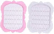 Baluue Manicure Display Frames 2 Pack Nail Gel Display Boards Nail Art Showcase for Salon Professionals